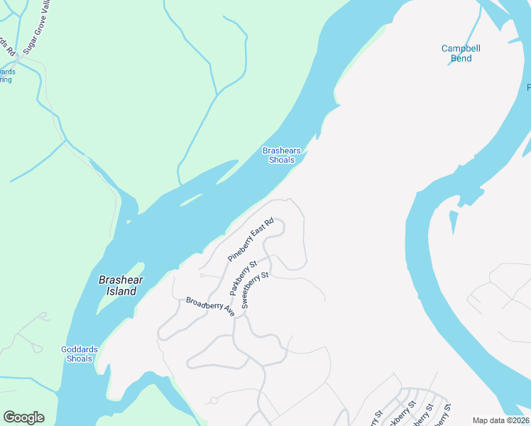 map of restaurants, bars, coffee shops, grocery stores, and more near 150 Pineberry East Road in Oak Ridge