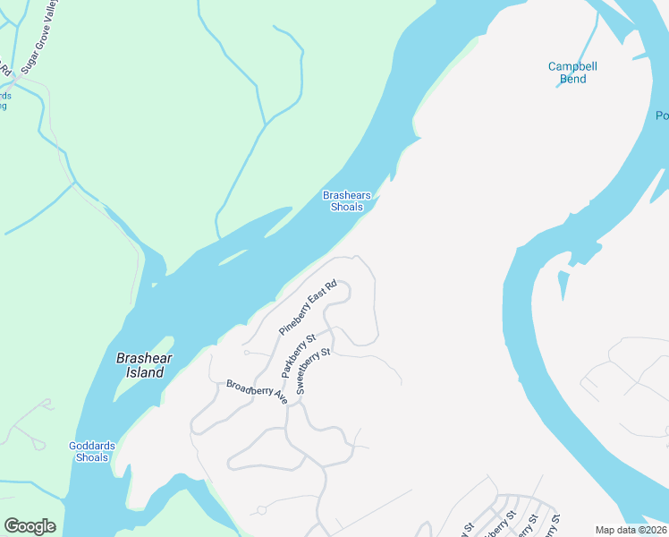 map of restaurants, bars, coffee shops, grocery stores, and more near 150 Pineberry East Road in Oak Ridge
