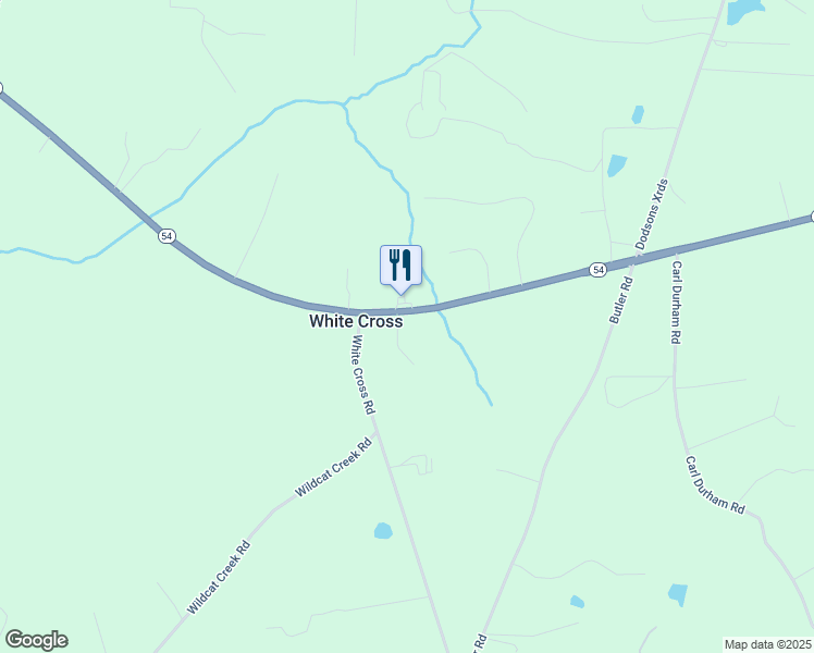 map of restaurants, bars, coffee shops, grocery stores, and more near 3261 North Carolina Highway 54 West in Chapel Hill