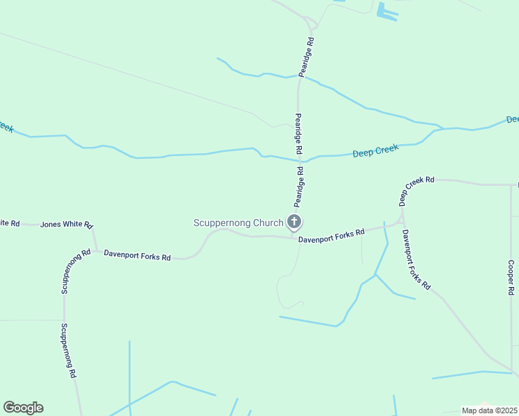 map of restaurants, bars, coffee shops, grocery stores, and more near 3636 Davenport Forks Road in Roper