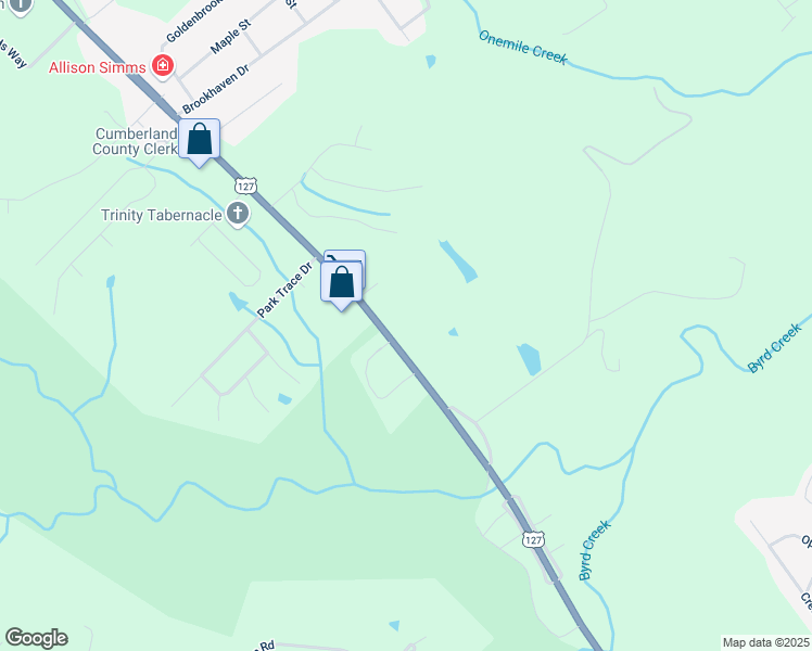 map of restaurants, bars, coffee shops, grocery stores, and more near 2371 U.S. 127 in Crossville