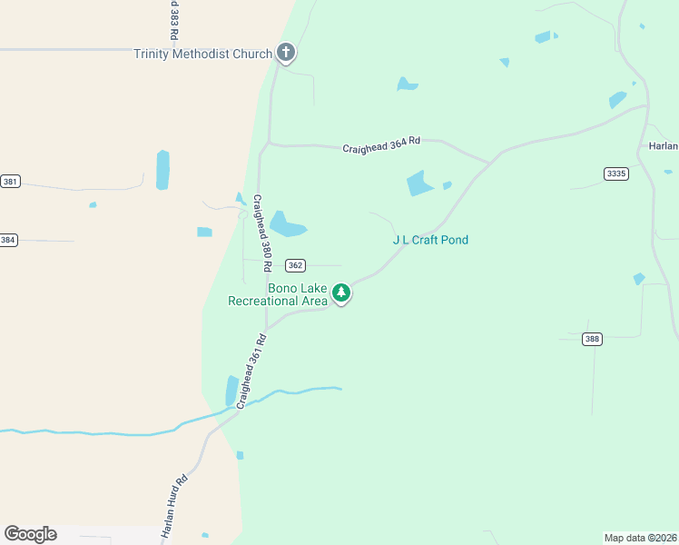 map of restaurants, bars, coffee shops, grocery stores, and more near 1201-1491 Harlan Hurd Road in Bono