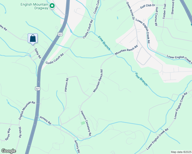 map of restaurants, bars, coffee shops, grocery stores, and more near 1455 Mountain Ranch Road in Newport
