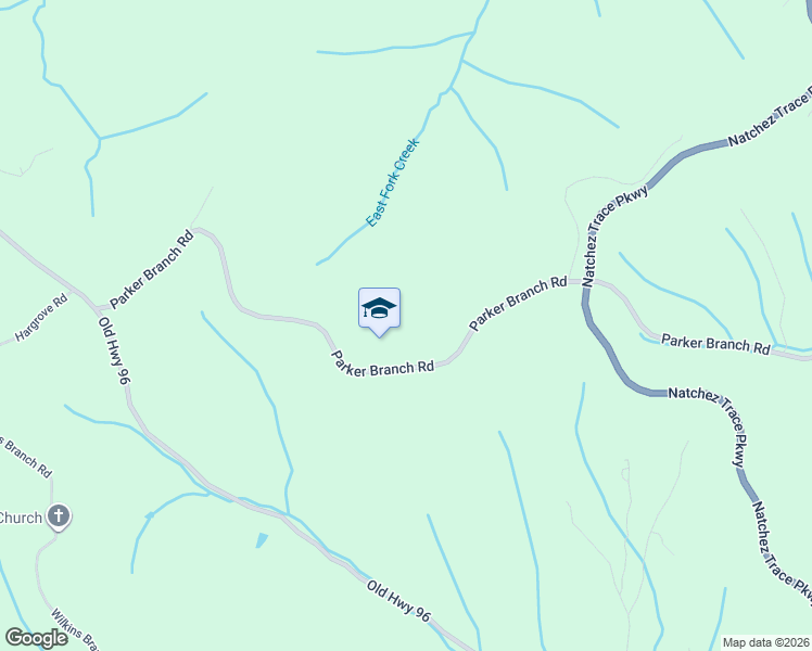 map of restaurants, bars, coffee shops, grocery stores, and more near 5526 Parker Branch Road in Franklin