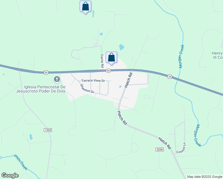 map of restaurants, bars, coffee shops, grocery stores, and more near 612 Shannon Drive in Chapel Hill