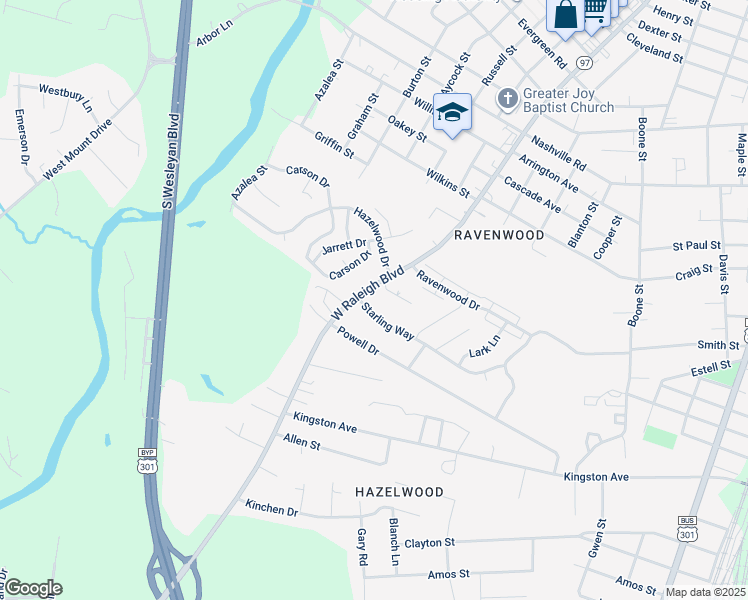 map of restaurants, bars, coffee shops, grocery stores, and more near in Rocky Mount