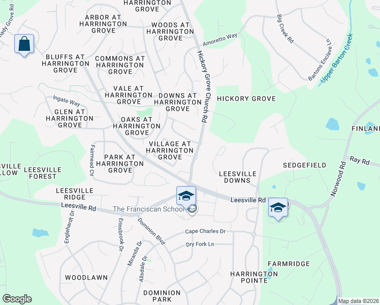 map of restaurants, bars, coffee shops, grocery stores, and more near 5205 Groveside Court in Raleigh