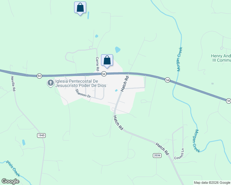 map of restaurants, bars, coffee shops, grocery stores, and more near 1226 Hatch Road in Chapel Hill