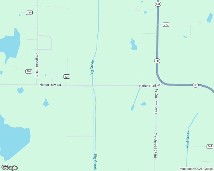 map of restaurants, bars, coffee shops, grocery stores, and more near 1451 Harlan Hurd Road in Jonesboro