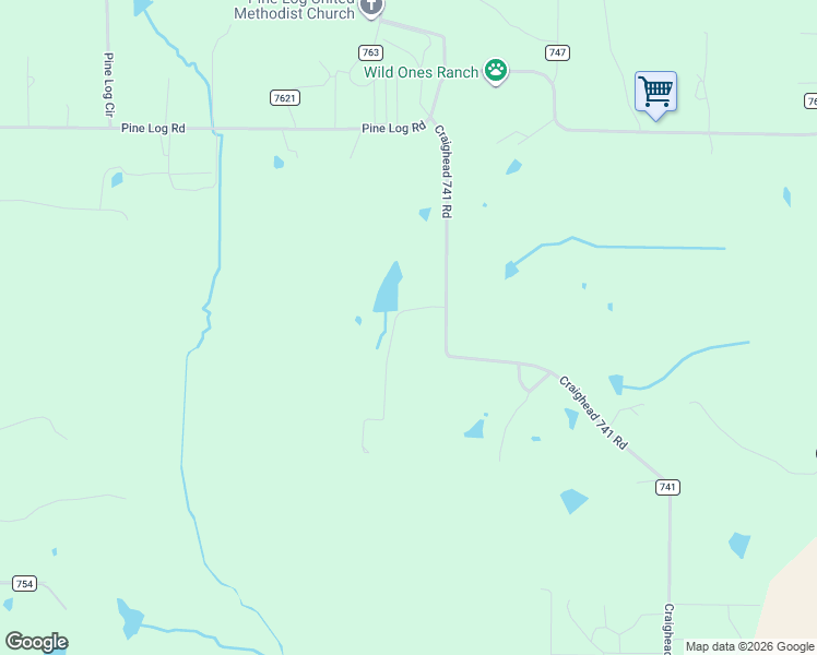 map of restaurants, bars, coffee shops, grocery stores, and more near 1913 CR 741 in Jonesboro