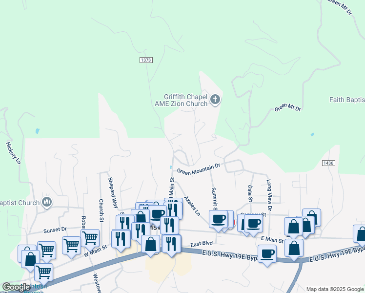 map of restaurants, bars, coffee shops, grocery stores, and more near 14 Yellow Brick Lane in Burnsville