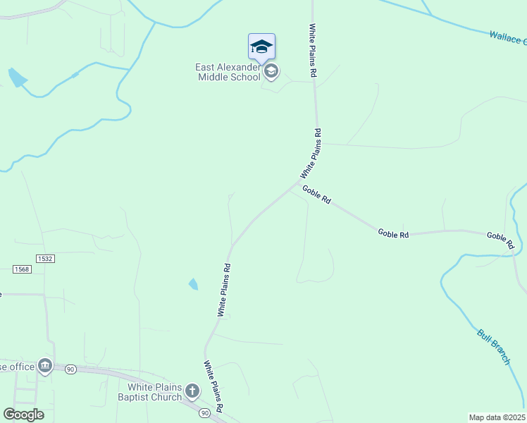 map of restaurants, bars, coffee shops, grocery stores, and more near White Plains Road in Taylorsville