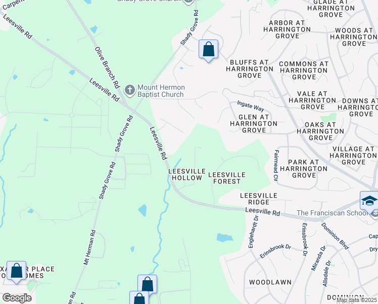 map of restaurants, bars, coffee shops, grocery stores, and more near 10149 Darling St in Raleigh