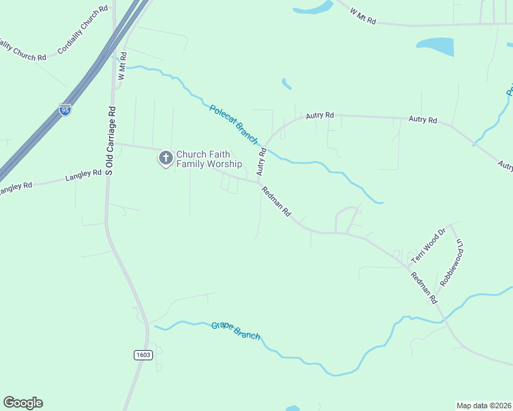 map of restaurants, bars, coffee shops, grocery stores, and more near 3101-3187 Allison Lane in Rocky Mount