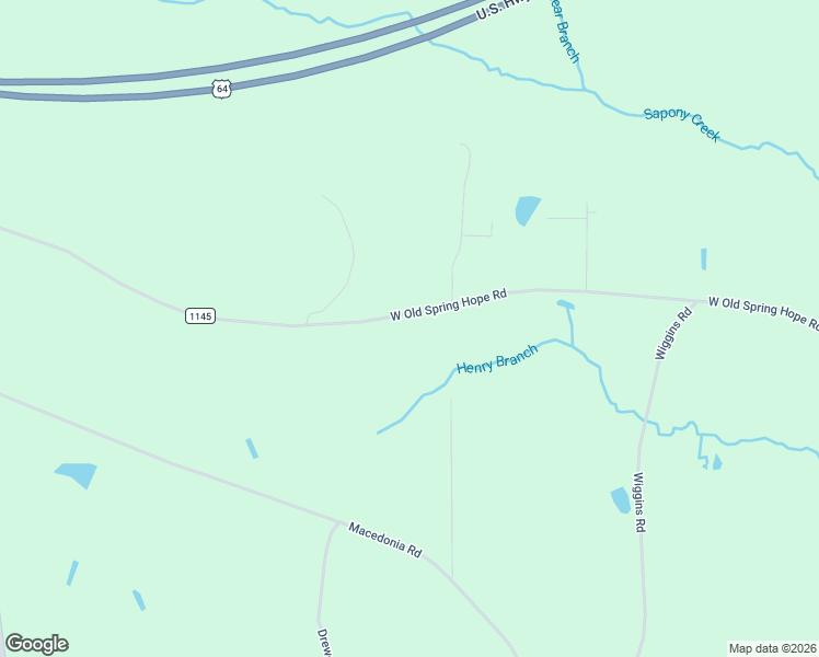 map of restaurants, bars, coffee shops, grocery stores, and more near 5883 West Old Spring Hope Road in Spring Hope