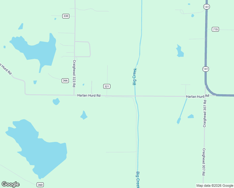 map of restaurants, bars, coffee shops, grocery stores, and more near 868 Harlan Hurd Road in Jonesboro