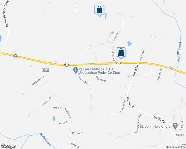 map of restaurants, bars, coffee shops, grocery stores, and more near 826 Shannon Drive in Chapel Hill