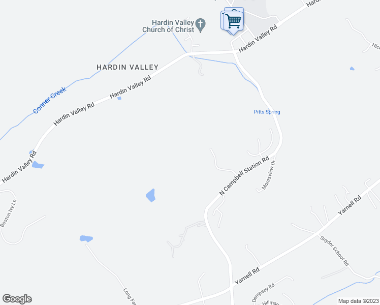 map of restaurants, bars, coffee shops, grocery stores, and more near 1833 El Rancho Trail in Knoxville