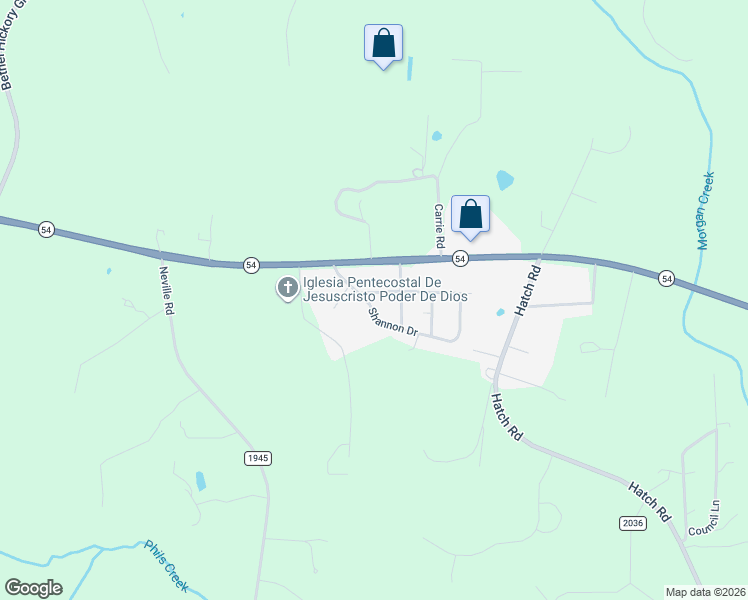 map of restaurants, bars, coffee shops, grocery stores, and more near 826 Shannon Drive in Chapel Hill