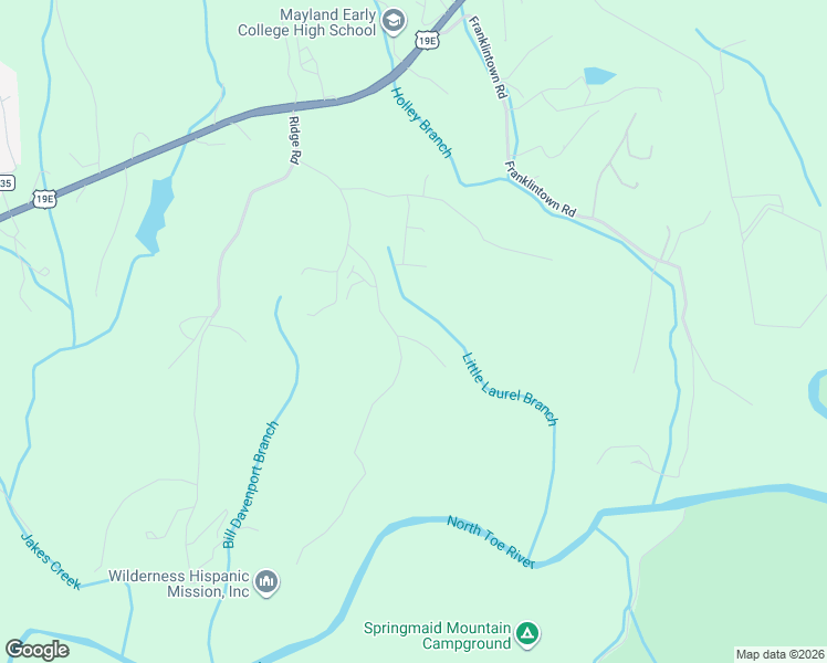 map of restaurants, bars, coffee shops, grocery stores, and more near 459 Vaughn Road in Spruce Pine