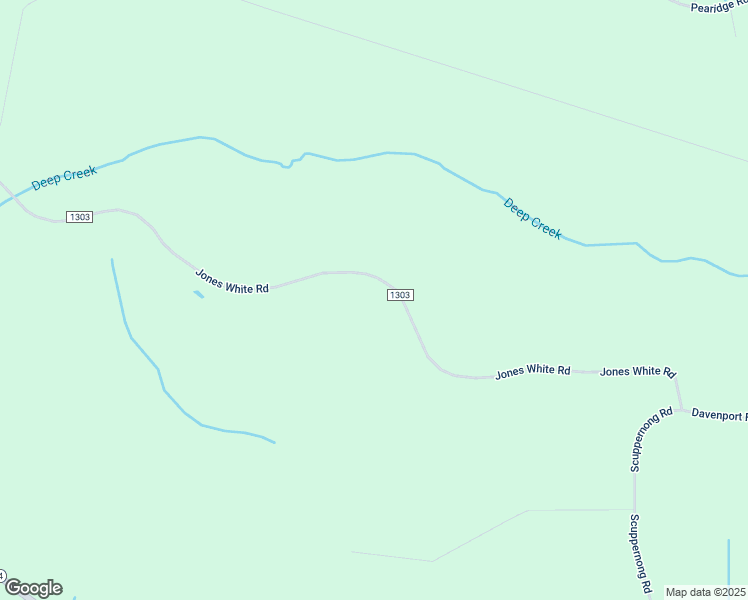 map of restaurants, bars, coffee shops, grocery stores, and more near 2822 Jones White Road in Roper