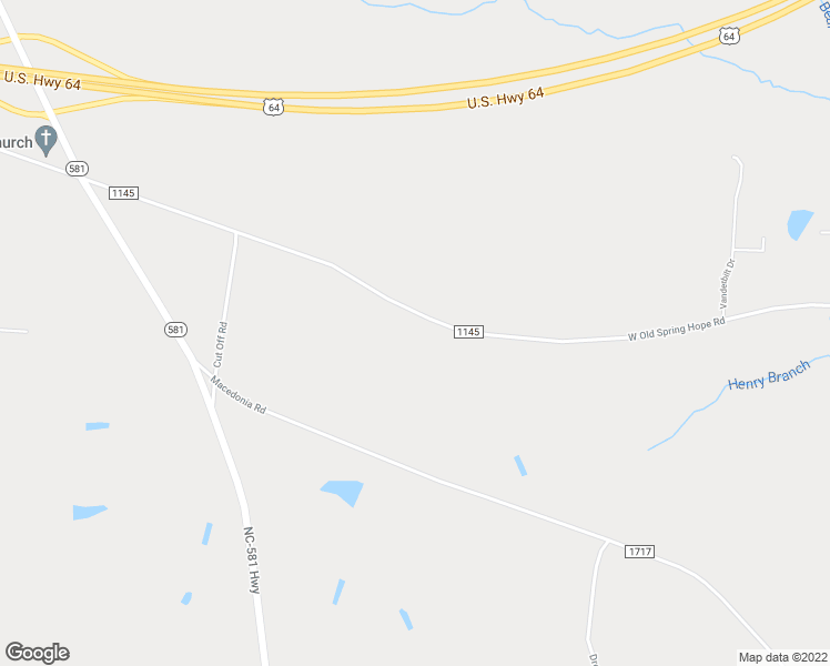 map of restaurants, bars, coffee shops, grocery stores, and more near 6435 West Old Spring Hope Road in Spring Hope