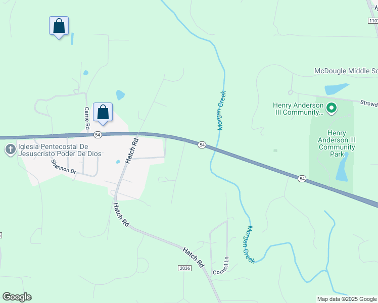 map of restaurants, bars, coffee shops, grocery stores, and more near 1225 Timothy Lane in Chapel Hill