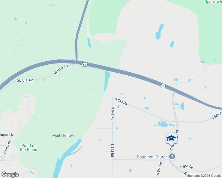 map of restaurants, bars, coffee shops, grocery stores, and more near 17455 South 544 Road in Tahlequah
