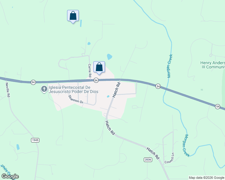 map of restaurants, bars, coffee shops, grocery stores, and more near 1226 Hatch Road in Chapel Hill