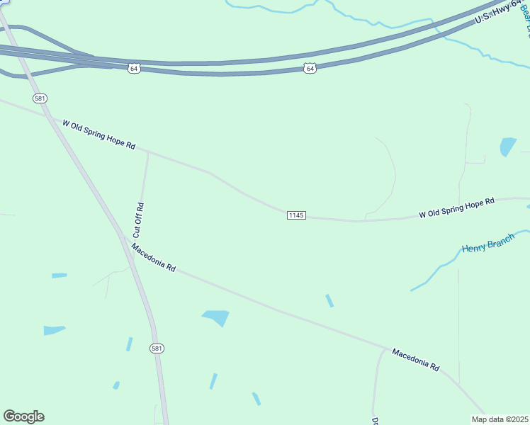 map of restaurants, bars, coffee shops, grocery stores, and more near 6435 West Old Spring Hope Road in Spring Hope