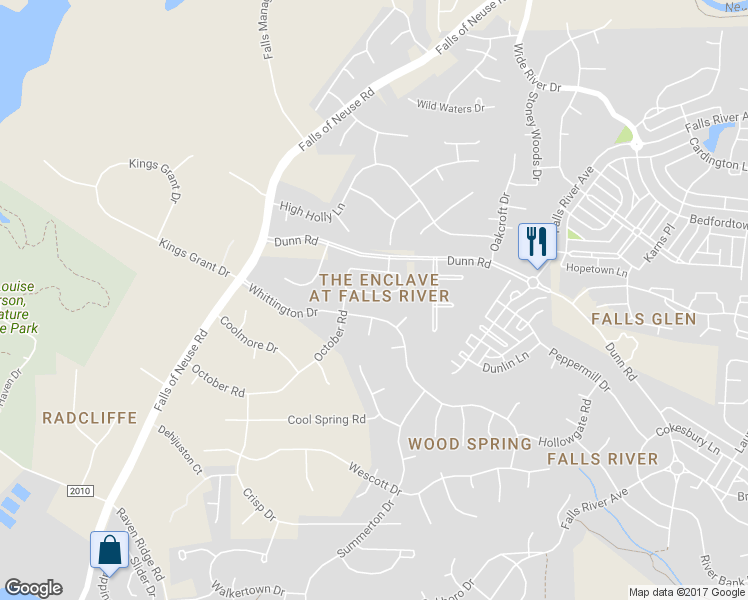 map of restaurants, bars, coffee shops, grocery stores, and more near 1524 Nealstone Way in Raleigh