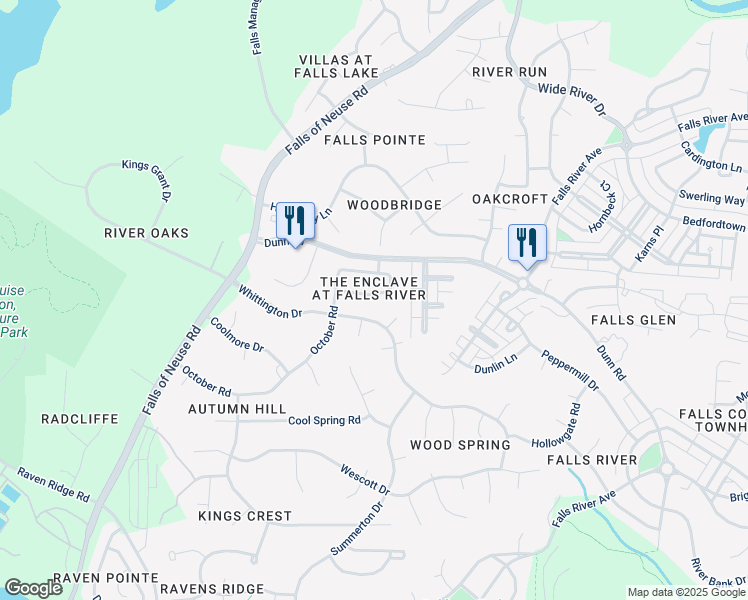 map of restaurants, bars, coffee shops, grocery stores, and more near 1532 Nealstone Way in Raleigh