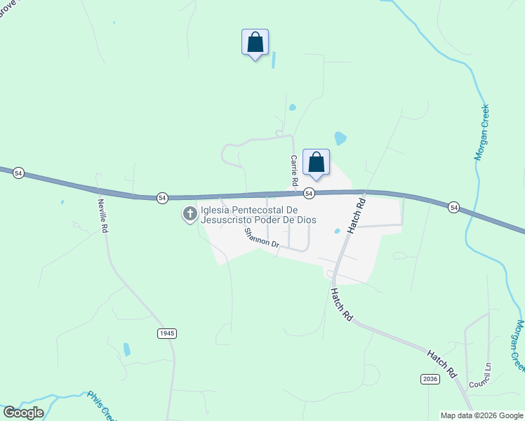 map of restaurants, bars, coffee shops, grocery stores, and more near 802 Terrace View Drive in Chapel Hill