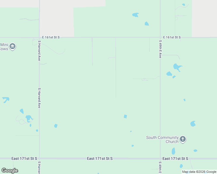 map of restaurants, bars, coffee shops, grocery stores, and more near 16524 South 43rd East Avenue in Bixby
