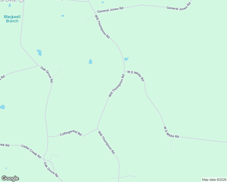 map of restaurants, bars, coffee shops, grocery stores, and more near 2754 Will Thompson Road in Walling