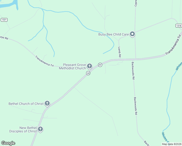 map of restaurants, bars, coffee shops, grocery stores, and more near 11450 North Carolina 32 in Roper