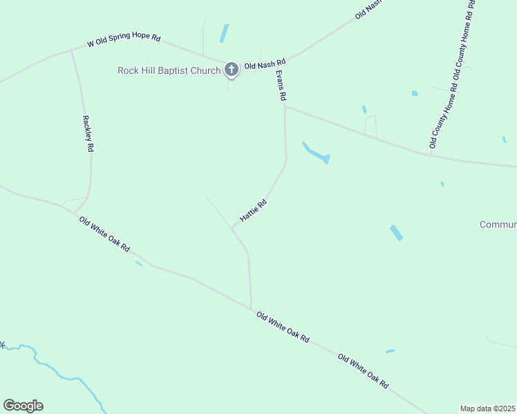 map of restaurants, bars, coffee shops, grocery stores, and more near Hattie Road in Nash County