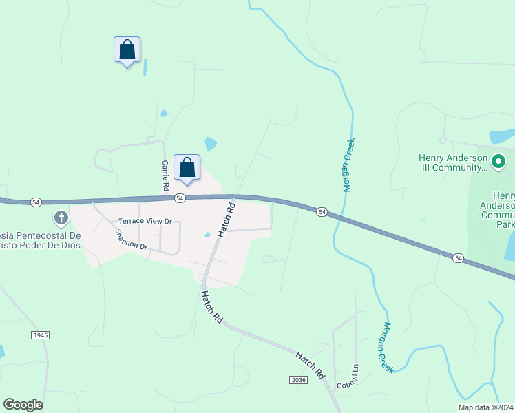 map of restaurants, bars, coffee shops, grocery stores, and more near 513 North Carolina Highway 54 West in Chapel Hill