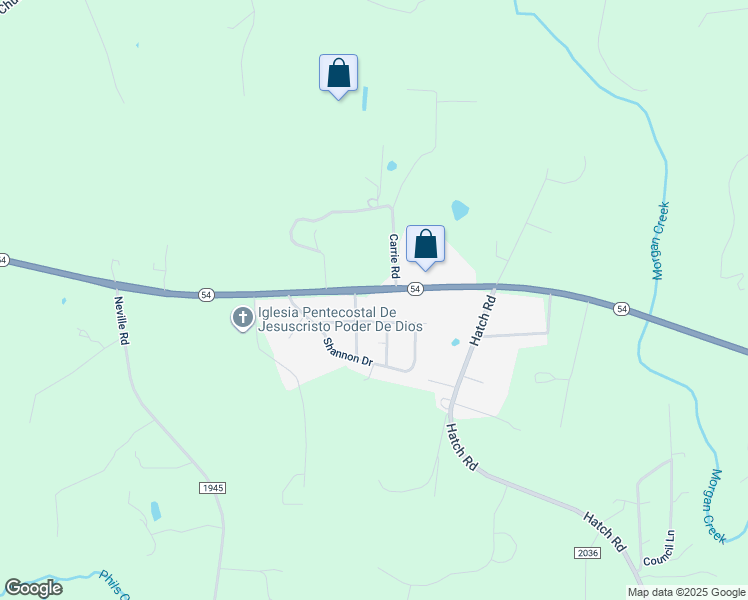 map of restaurants, bars, coffee shops, grocery stores, and more near 703 North Carolina Highway 54 West in Chapel Hill