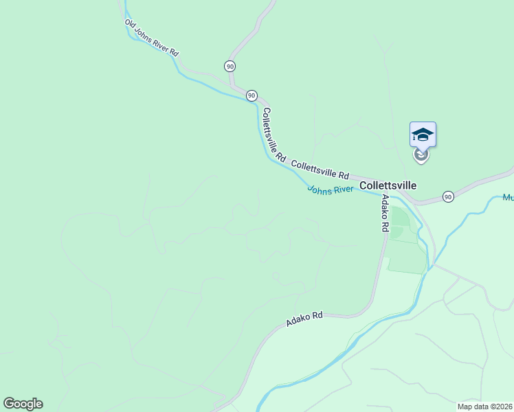 map of restaurants, bars, coffee shops, grocery stores, and more near Wilson Trail Lane in Collettsville