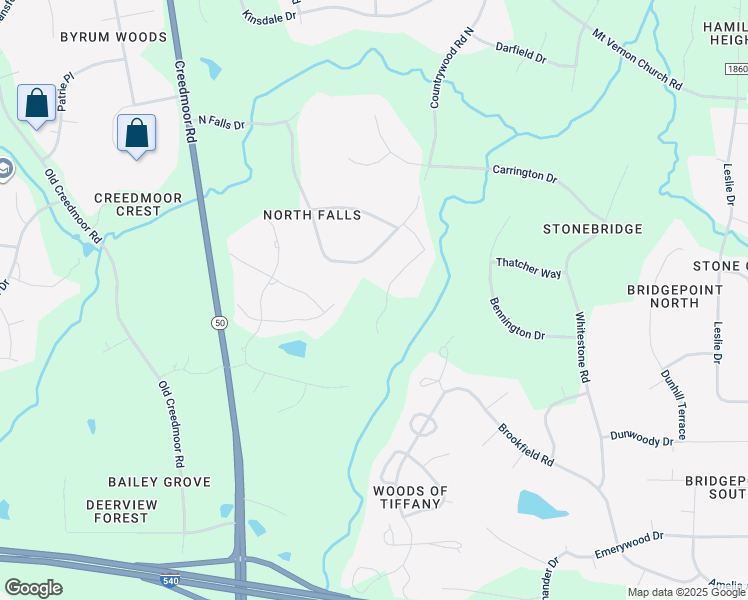 map of restaurants, bars, coffee shops, grocery stores, and more near 2413 Windsor Trail in Raleigh