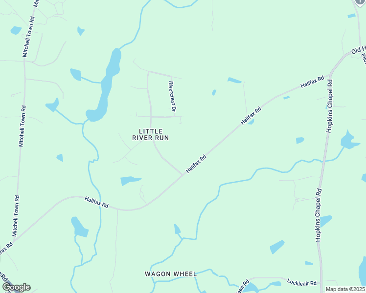 map of restaurants, bars, coffee shops, grocery stores, and more near 8005 Halifax Road in Youngsville