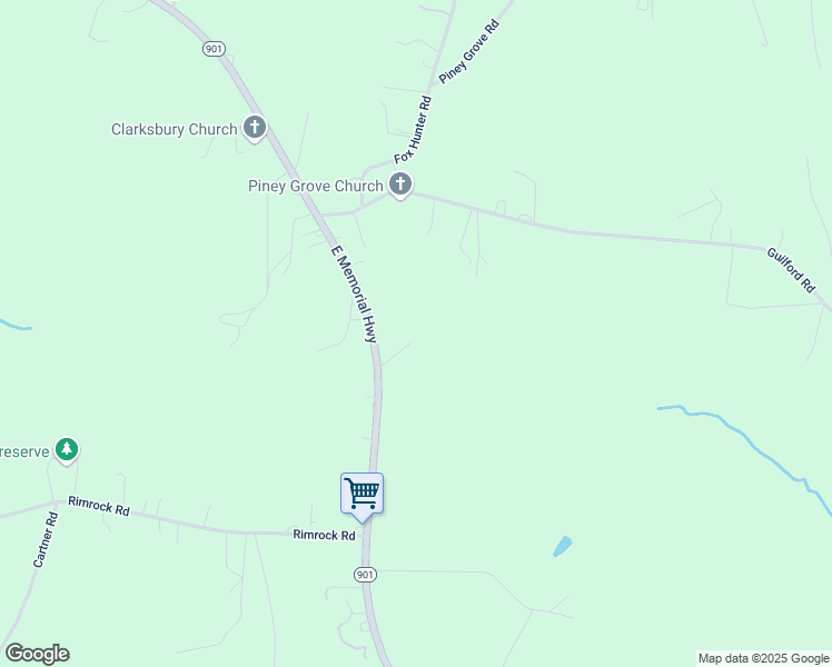 map of restaurants, bars, coffee shops, grocery stores, and more near 1053 East Memorial Highway in Harmony