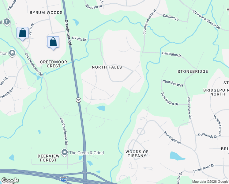 map of restaurants, bars, coffee shops, grocery stores, and more near 1100 Shadow Lake Drive in Raleigh