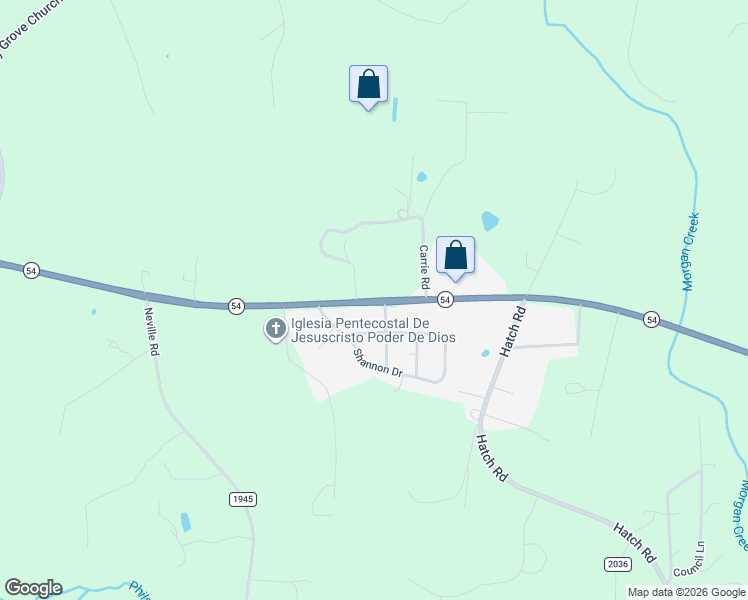 map of restaurants, bars, coffee shops, grocery stores, and more near 802 North Carolina 54 in Chapel Hill