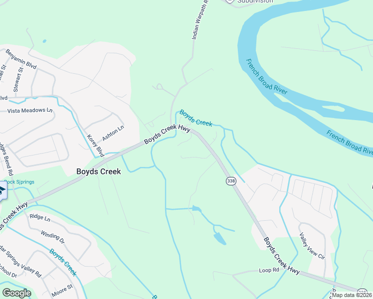 map of restaurants, bars, coffee shops, grocery stores, and more near 2819 Boyds Creek Highway in Sevierville