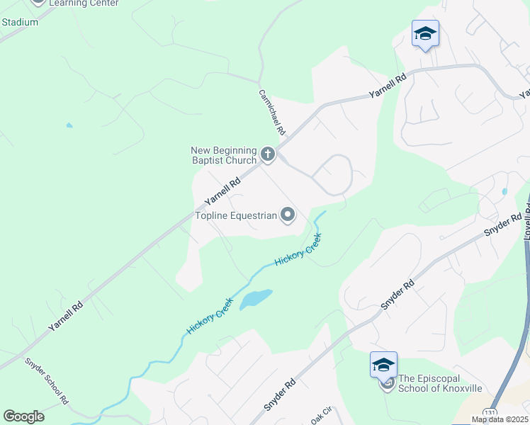 map of restaurants, bars, coffee shops, grocery stores, and more near 1503 Cooper Lane in Knoxville