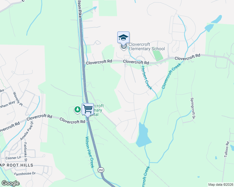 map of restaurants, bars, coffee shops, grocery stores, and more near 4133 Mirrasou Court in Franklin