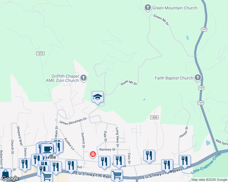 map of restaurants, bars, coffee shops, grocery stores, and more near 600 Green Mount Drive in Burnsville