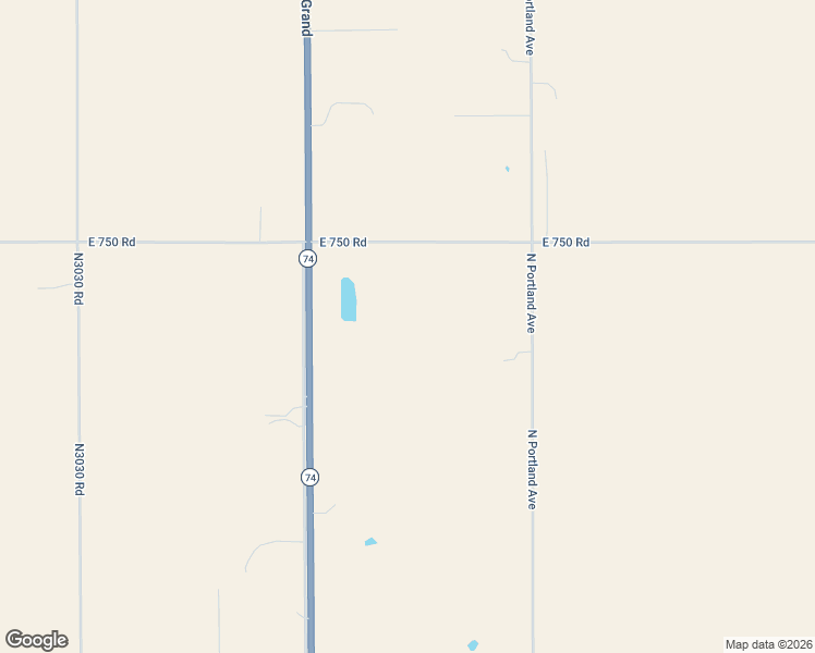 map of restaurants, bars, coffee shops, grocery stores, and more near 13112 East 750 Road in Crescent